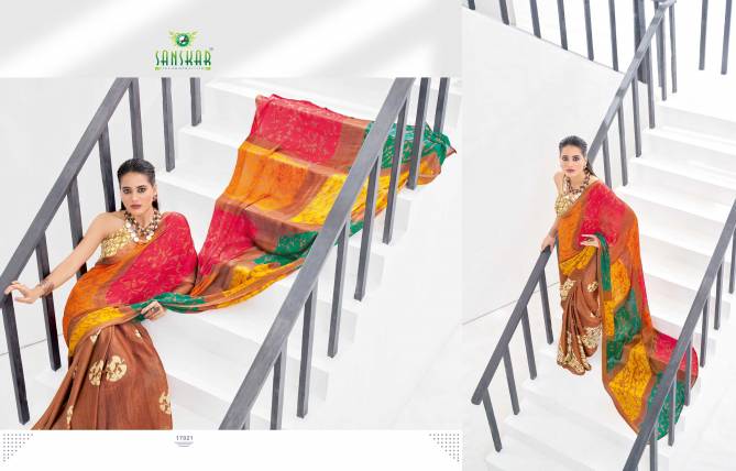 Sanskar Wind 2 Regular Wear Printed Georgette Saree Collection